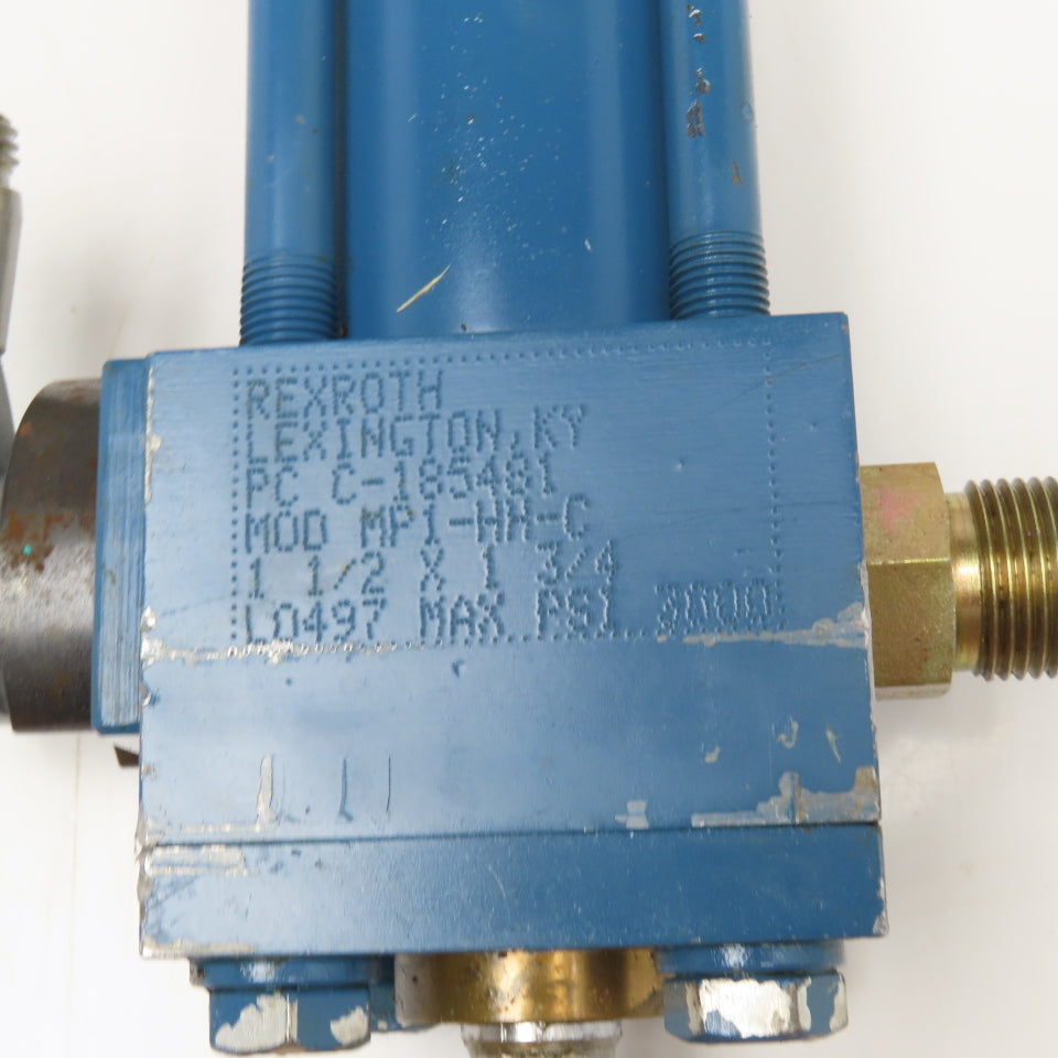 Rexroth MP1-HH-C 1-1/2" Bore x 1-3/4" Stroke Hydraulic Cylinder W/ Sensors