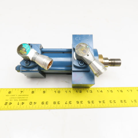Rexroth ME5-HH-C 1-1/2" Bore x 1-1/4" Stroke Hydraulic Cylinder W/ Sensors