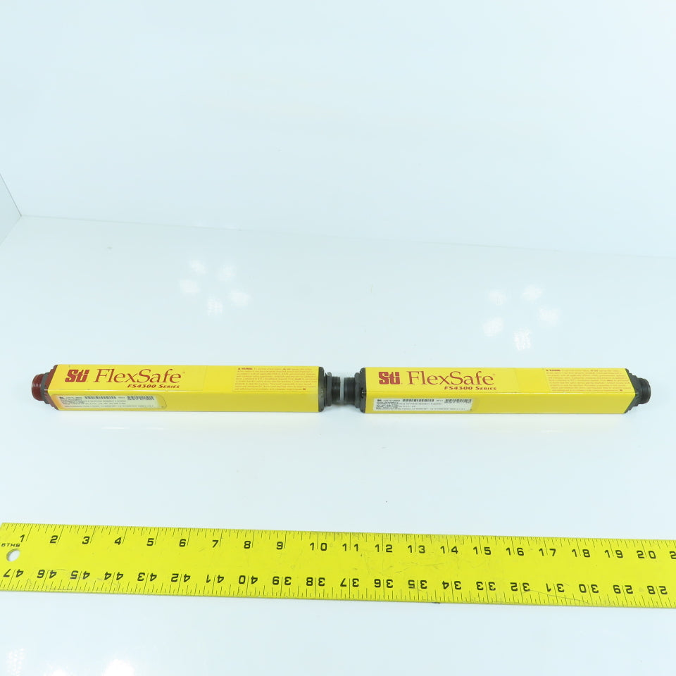 STI FS4308BX-3 FS4308B R-3 Safety Light Curtain Receiver Transmitter Set