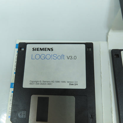 Siemens 6ED1058-0AA00-0BA1 Logo Soft Programming Software V3.0 Discs 1 To 4