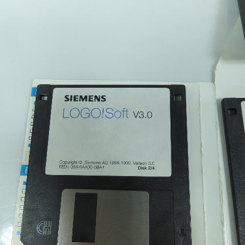 Siemens 6ED1058-0AA00-0BA1 Logo Soft Programming Software V3.0 Discs 1 To 4