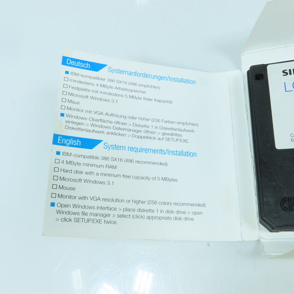 Siemens 6ED1058-0AA00-0BA1 Logo Soft Programming Software V3.0 Discs 1 To 4
