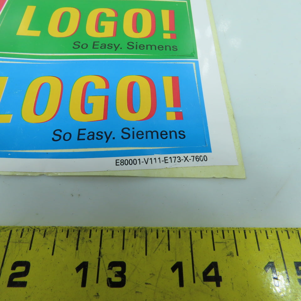 Siemens LOGO So Easy Sticker Sheet 26 Total