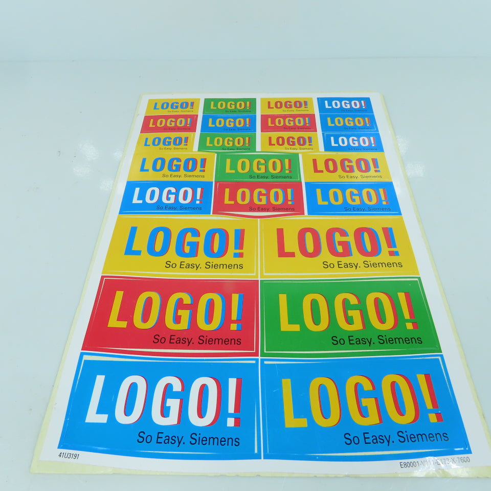 Siemens LOGO So Easy Sticker Sheet 26 Total