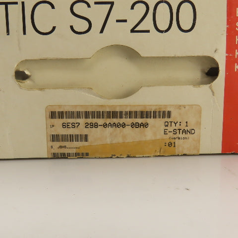 Siemens 6ES7 298-0AA00-0BA0 Simatics S7-200 Starter Kit W/ Programming & Manuals
