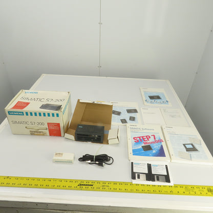 Siemens 6ES7 298-0AA00-0BA0 Simatics S7-200 Starter Kit W/ Programming & Manuals