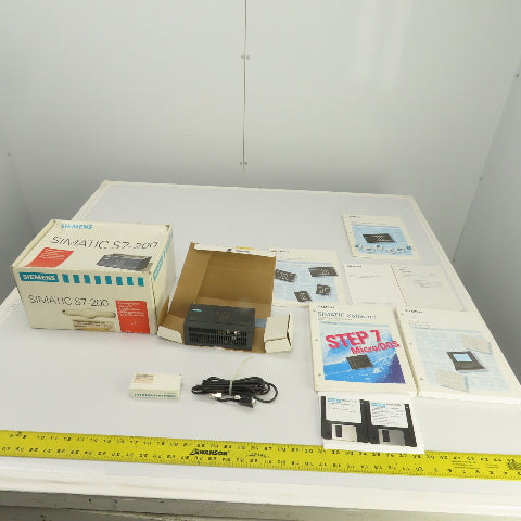 Siemens 6ES7 298-0AA00-0BA0 Simatics S7-200 Starter Kit W/ Programming & Manuals