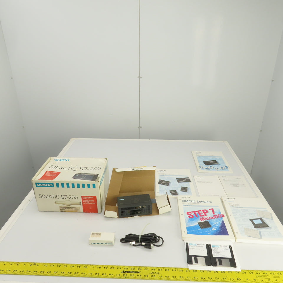 Siemens 6ES7 298-0AA00-0BA0 Simatics S7-200 Starter Kit W/ Programming & Manuals