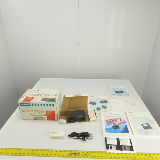 Siemens 6ES7 298-0AA00-0BA0 Simatics S7-200 Starter Kit W/ Programming & Manuals