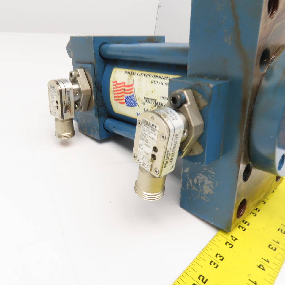 Rexroth ME5-HH-C 3-1/4" Bore x 3" Stroke Hydraulic Cylinder W/ Sensors
