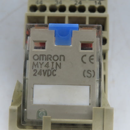 OMRON MY4IN Relay 24VDC W/Base