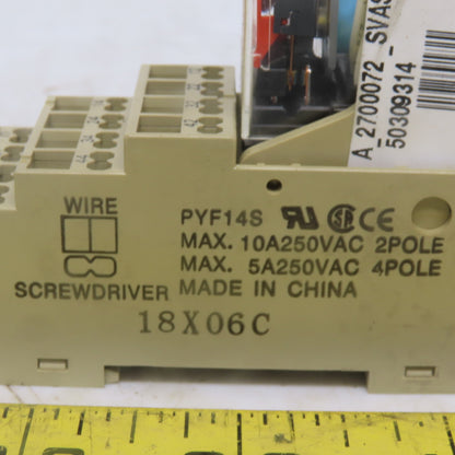 OMRON MY4IN Relay 24VDC W/Base