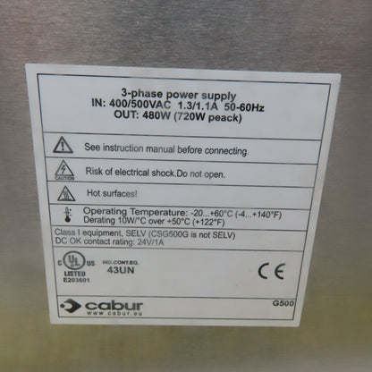 Cabur XCSG500C Triple Power 3 Phase Power Supply 400-500 Vac 24 Vdc 20A