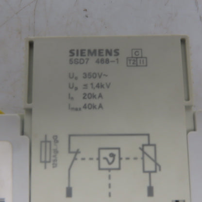 Siemens 5SD7 468-1 3 Pole 350V Overvoltage Protection Surge Protector/Arrester