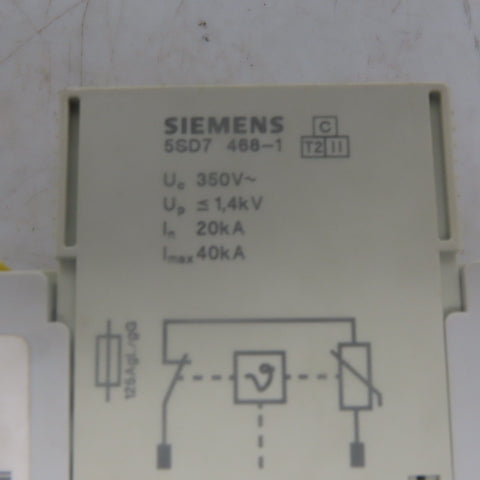 Siemens 5SD7 468-1 3 Pole 350V Overvoltage Protection Surge Protector/Arrester