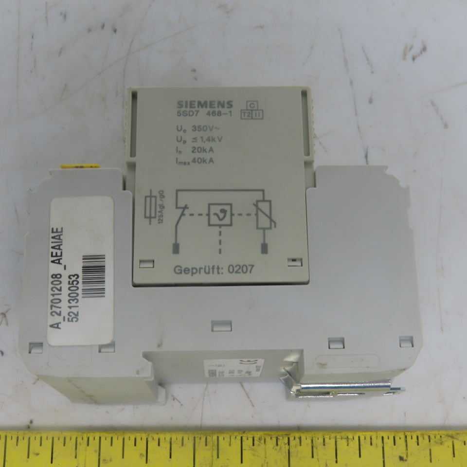 Siemens 5SD7 468-1 3 Pole 350V Overvoltage Protection Surge Protector/Arrester