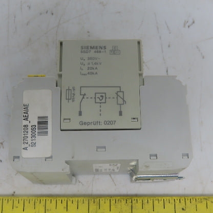 Siemens 5SD7 468-1 3 Pole 350V Overvoltage Protection Surge Protector/Arrester