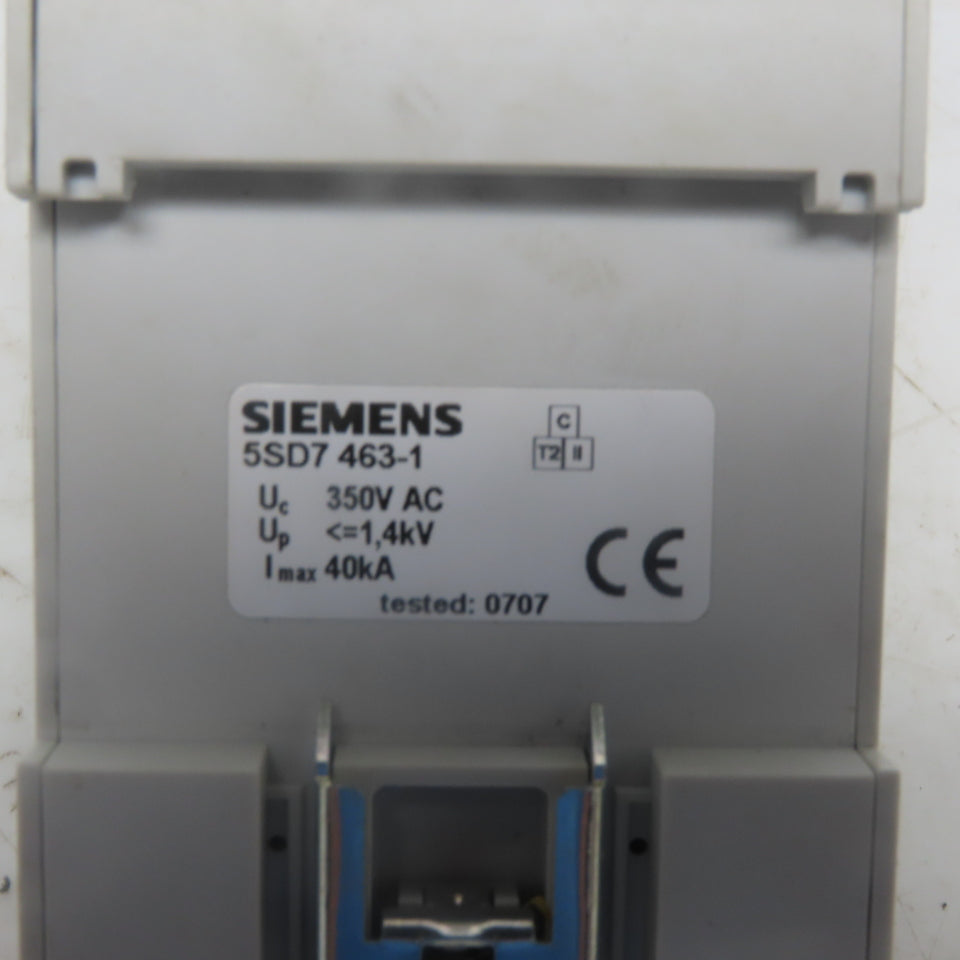 Siemens 5SD7 468-1 3 Pole 350V Overvoltage Protection Surge Protector/Arrester