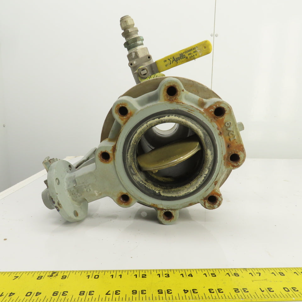 Keystone 4" Butterfly Valve 250PSI W/ Stainless Steel Adapter 2-1/2" Flanged