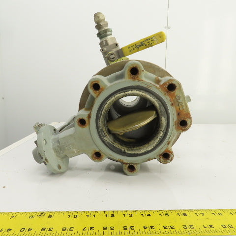 Keystone 4" Butterfly Valve 250PSI W/ Stainless Steel Adapter 2-1/2" Flanged