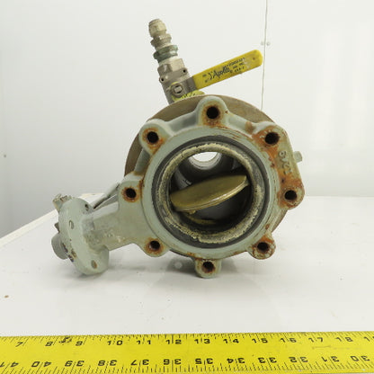 Keystone 4" Butterfly Valve 250PSI W/ Stainless Steel Adapter 2-1/2" Flanged