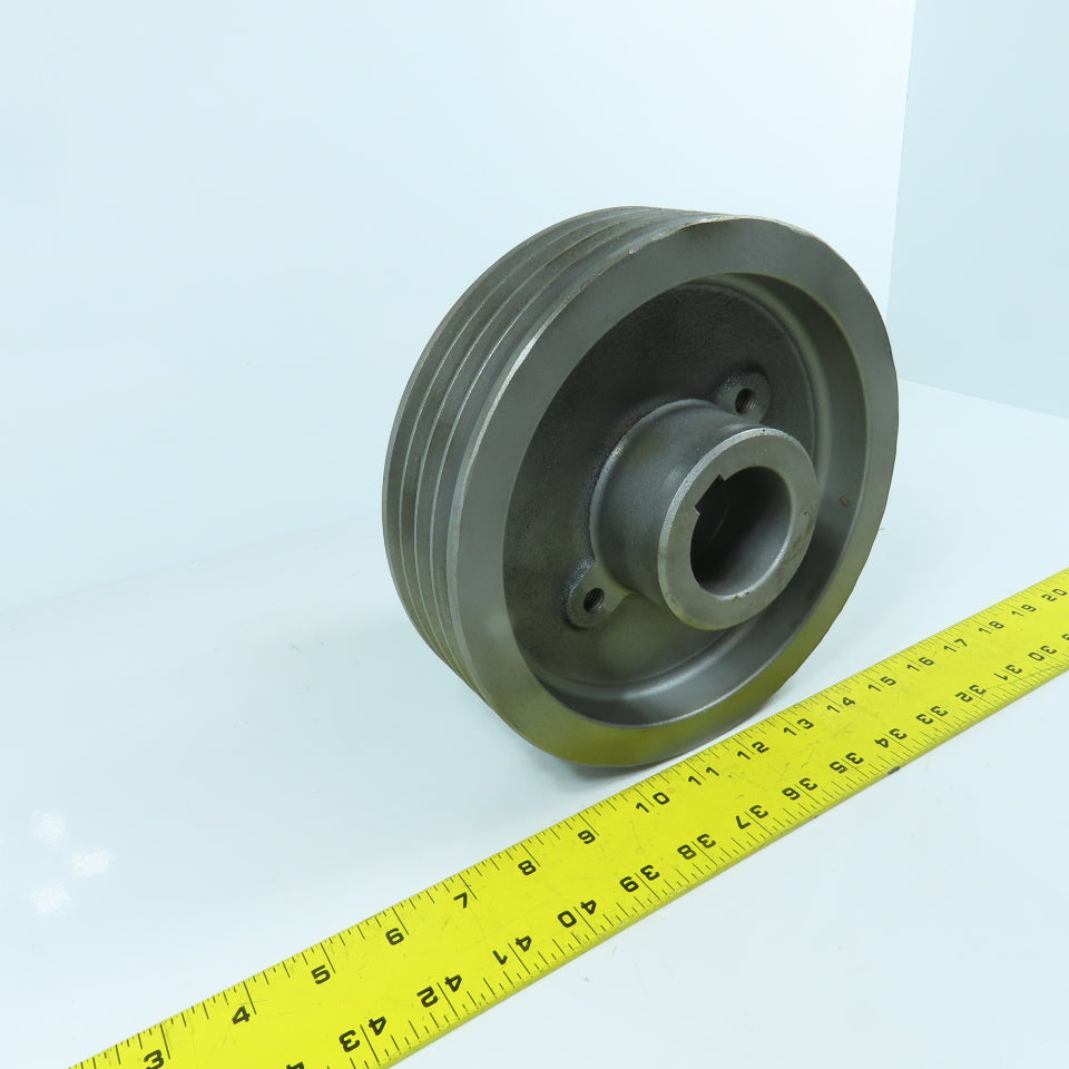 4-Groove 38° A V-Belt Pulley Sheave 1-7/8" Bore 8-1/4" OD 2-1/4" Wide