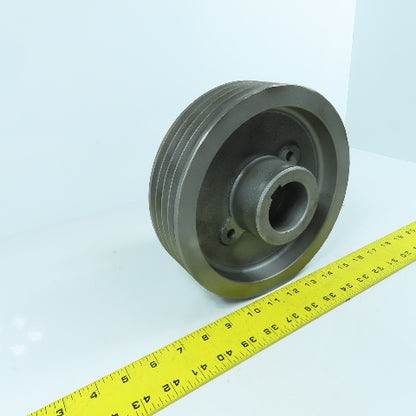 4-Groove 38° A V-Belt Pulley Sheave 1-7/8" Bore 8-1/4" OD 2-1/4" Wide