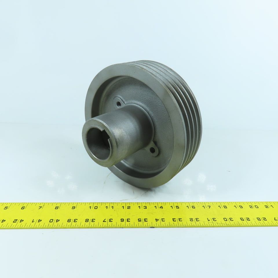 4-Groove 38° A V-Belt Pulley Sheave 1-7/8" Bore 8-1/4" OD 2-1/4" Wide