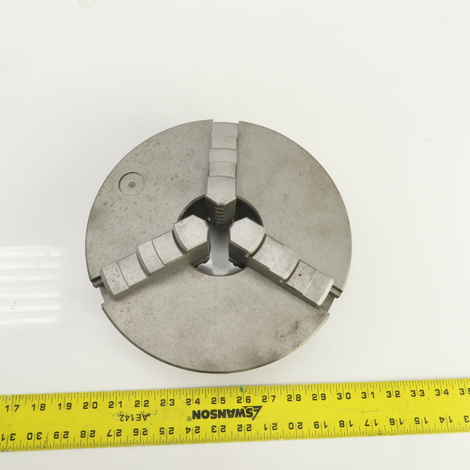 10" 3 Jaw Self Centering Lathe Chuck 3" Thru Hole 1" Wide Jaws