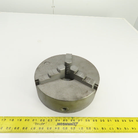 10" 3 Jaw Self Centering Lathe Chuck 3" Thru Hole 1" Wide Jaws