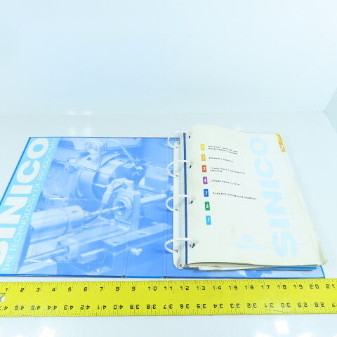 Sinico SIN-O-Matic TR81/2-350 TOP2000 CNC User Manual, Spare Parts, & Tooling