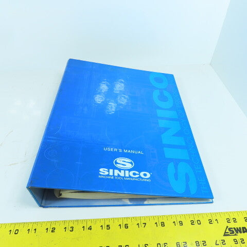 Sinico SIN-O-Matic TR81/2-350 User & Maintenance Manual, Spare Parts, & Tooling