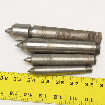 Misc. Lot Lathe Live/Dead Center MT2, 3, 4 One Live Center Lot Of 4