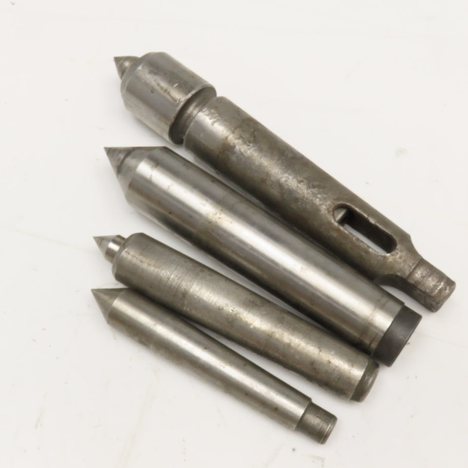 Misc. Lot Lathe Live/Dead Center MT2, 3, 4 One Live Center Lot Of 4