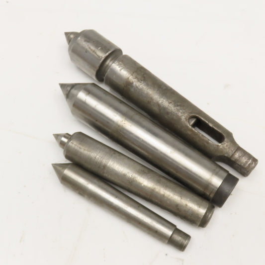 Misc. Lot Lathe Live/Dead Center MT2, 3, 4 One Live Center Lot Of 4