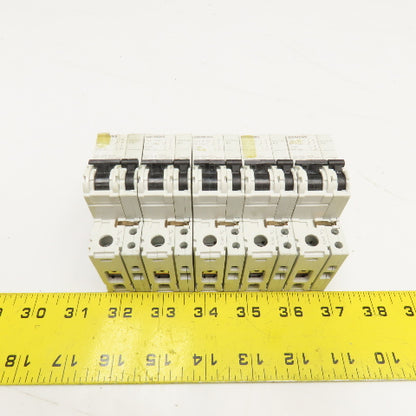 Siemens 5SJ4102-7HG40 Circuit Breakers 2A, 4A, 10A Auxiliary Contacts Lot Of 5