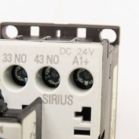 Siemens 3ZX1012-0RH11-1AA1 Contactor Relay 600V 10A Aux 3RH1911-1AA10 24VDC Coil