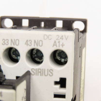 Siemens 3ZX1012-0RH11-1AA1 Contactor Relay 600V 10A Aux 3RH1911-1AA10 24VDC Coil