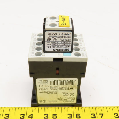 Siemens 3ZX1012-0RH11-1AA1 Contactor Relay 600V 10A Aux 3RH1911-1AA10 24VDC Coil