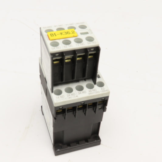 Siemens 3RH12621BB40 Contactor Relay 600V 10A Aux 3RH1911-1GA22-3AA1 24VDC Coil