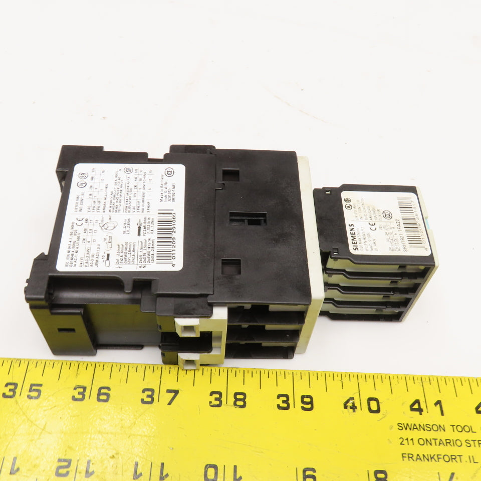 Siemens 3RT1025-1BB40 3RT1025-1BB40 600V 35A Contactor Relay 3RH11921-1FA22