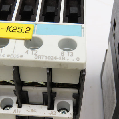 Siemens 3RT1024-1BB40 600V 35A Contactor Relay 24 VDC Coil Lot Of 2
