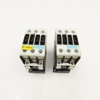 Siemens 3RT1024-1BB40 600V 35A Contactor Relay 24 VDC Coil Lot Of 2