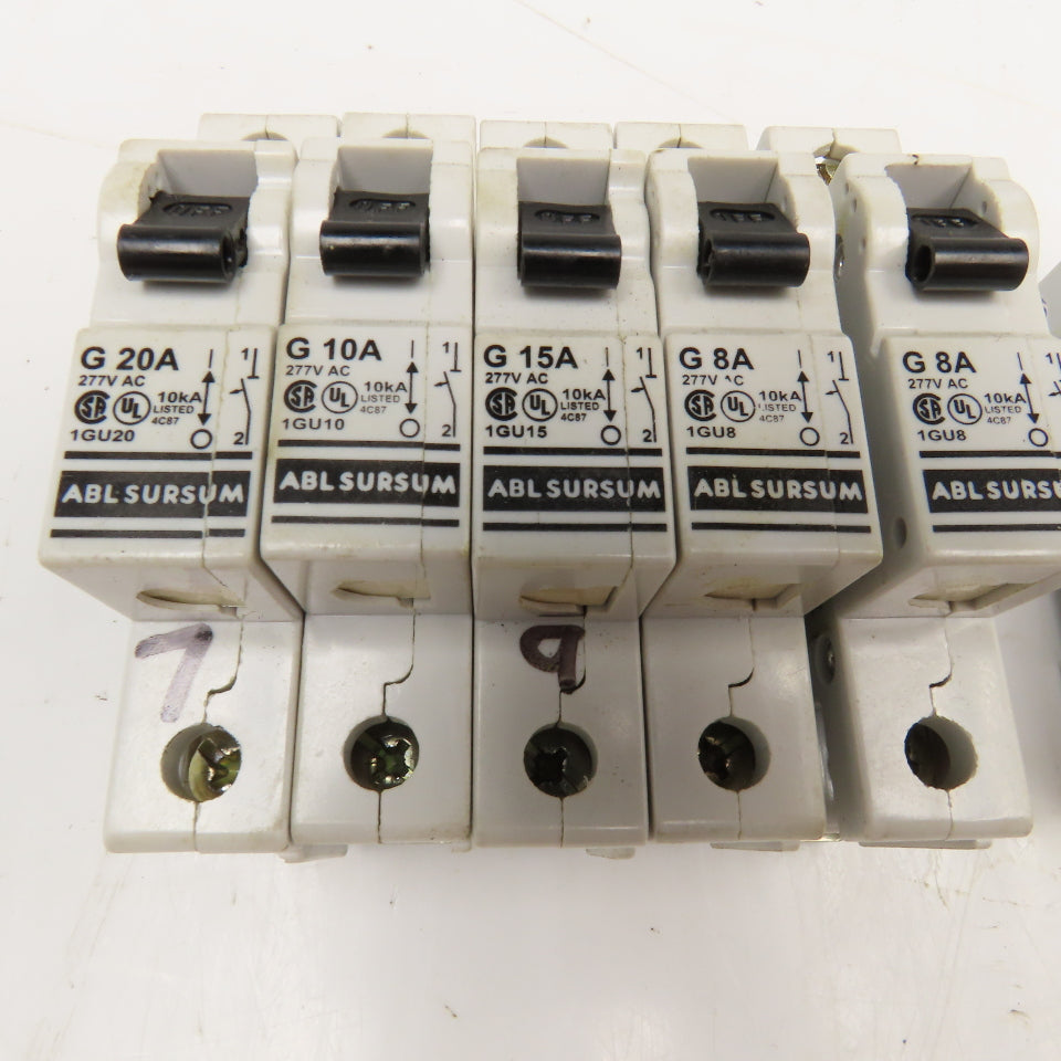 Altech ABL Sursum 1GU10 Manual Motor Controller 277VAC Misc. Lot Of 8
