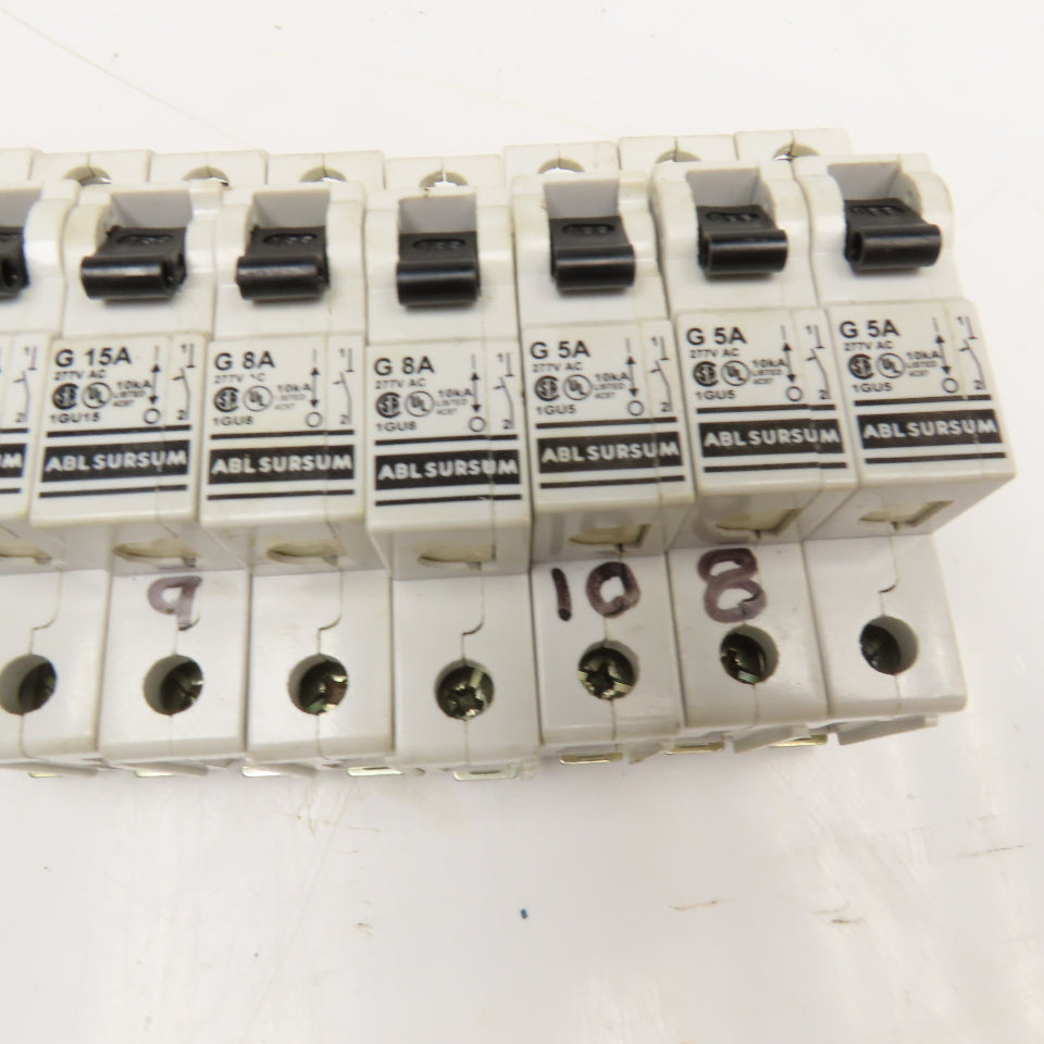 Altech ABL Sursum 1GU10 Manual Motor Controller 277VAC Misc. Lot Of 8