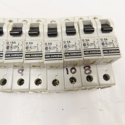 Altech ABL Sursum 1GU10 Manual Motor Controller 277VAC Misc. Lot Of 8