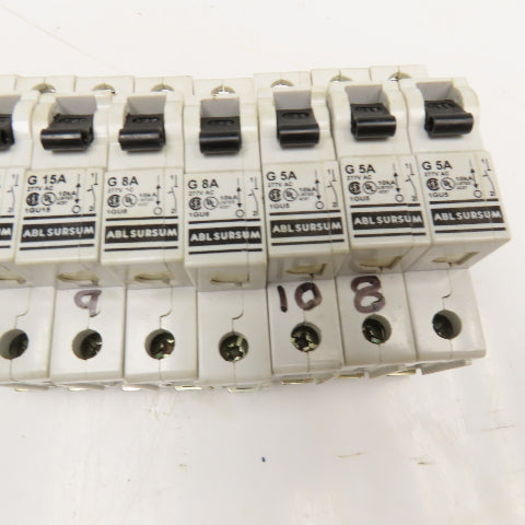 Altech ABL Sursum 1GU10 Manual Motor Controller 277VAC Misc. Lot Of 8