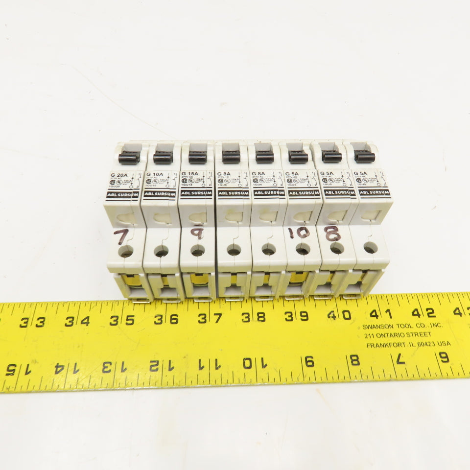 Altech ABL Sursum 1GU10 Manual Motor Controller 277VAC Misc. Lot Of 8