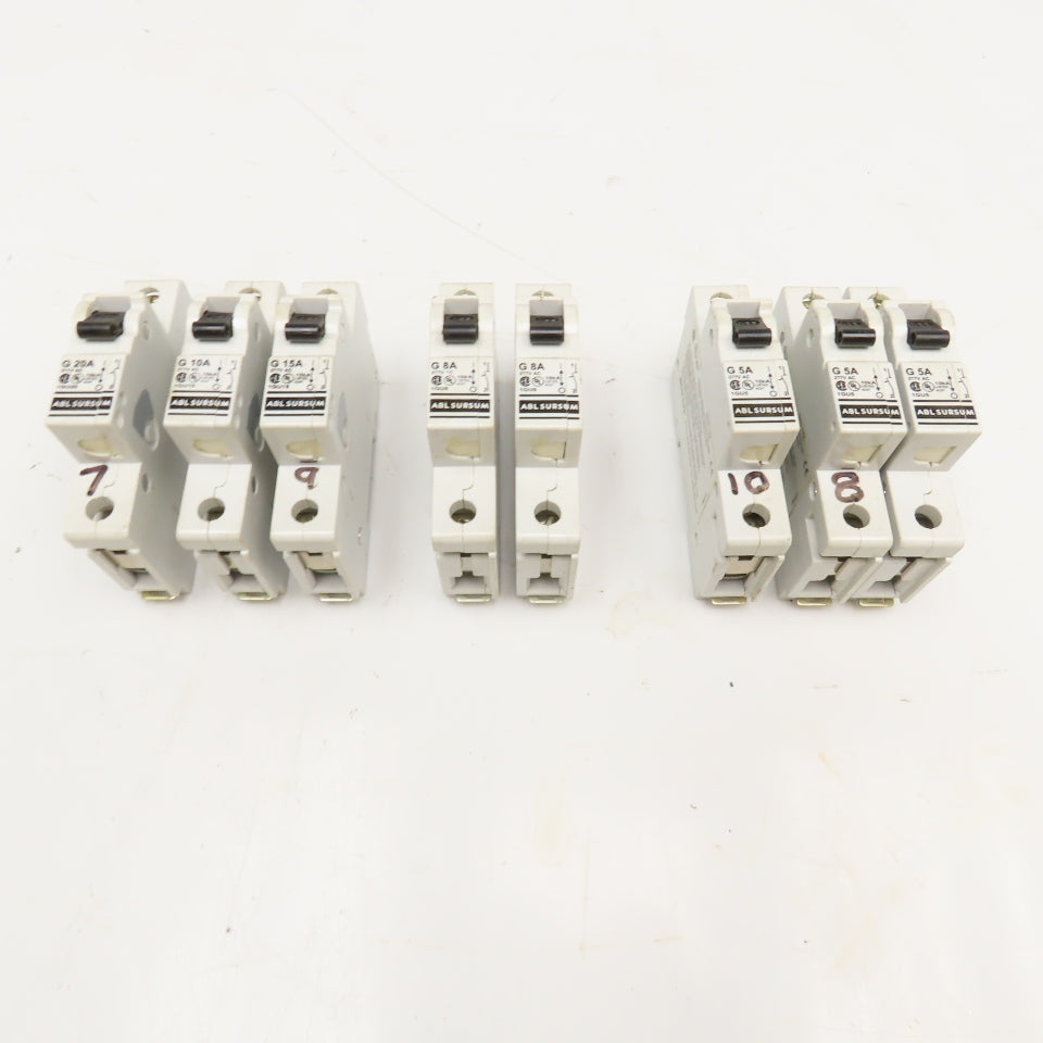 Altech ABL Sursum 1GU10 Manual Motor Controller 277VAC Misc. Lot Of 8