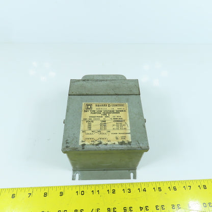 Square D 250SV1B 0.250kVA General Purpose Transformer HV 240/480 LV 120/240 1PH